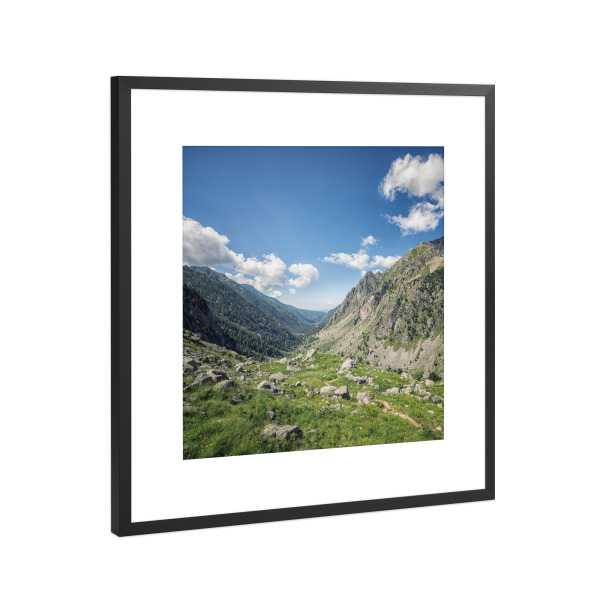 Poster mit Rahmen Schwarz (Metallic) "Mercantour" artboxONE - Natur,Reise,Reise / Länder