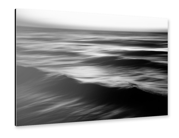 Alu-Dibond "Wellen sw" 30x20 cm artboxONE