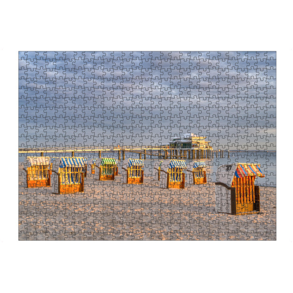 Puzzle Ravensburger "Morgensonne am Timmendorfer Strand" artboxONE - Natur,Reise,Reise / Strand und Meer