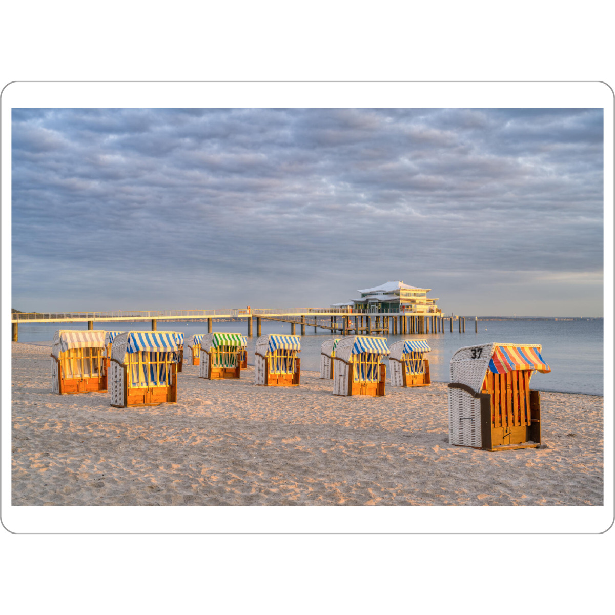 Tischset "Morgensonne am Timmendorfer Strand" artboxONE - Natur,Reise,Reise / Strand und Meer