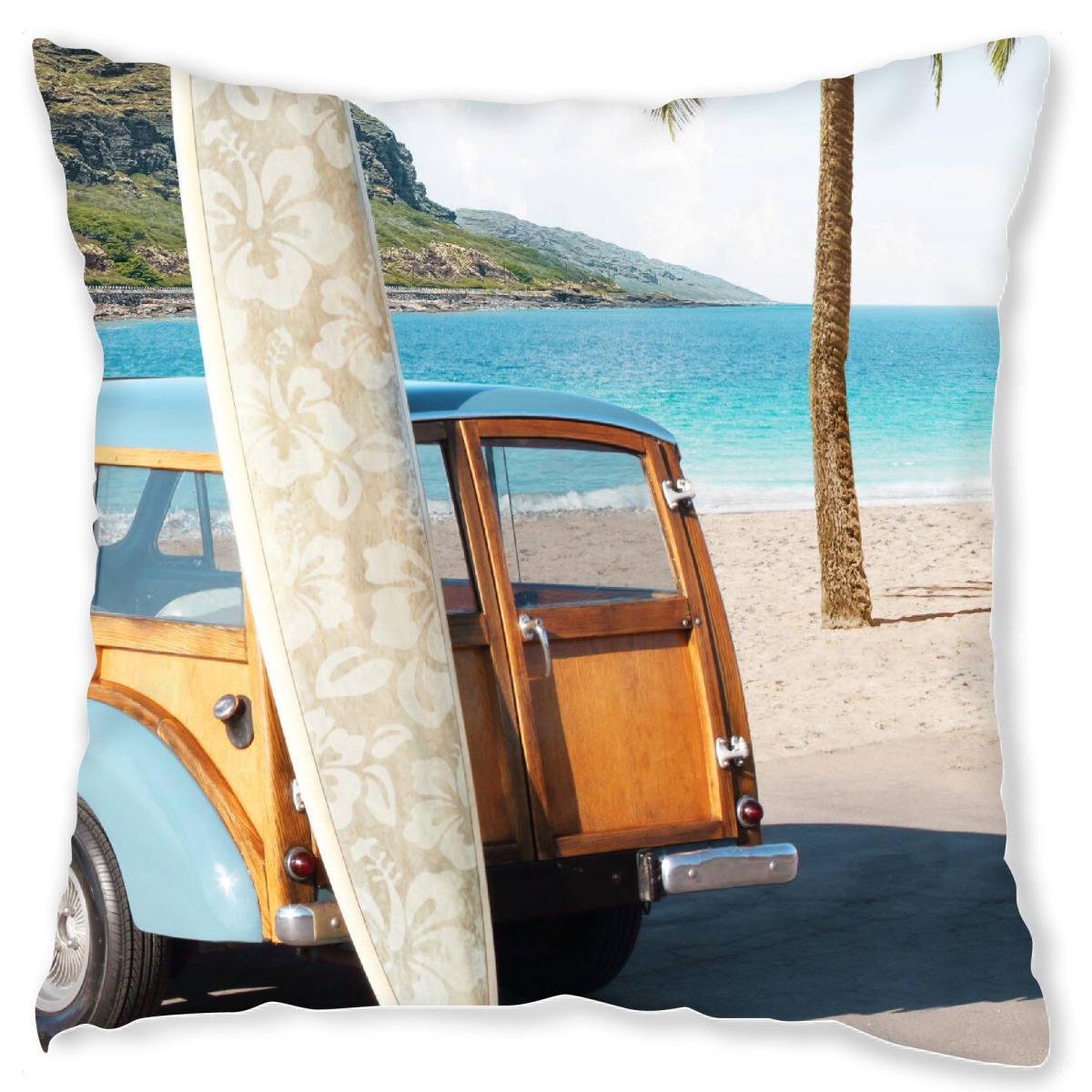 Design-Kissen "Pura Vida" artboxONE - Natur,Reise / Strand und Meer,Automobile