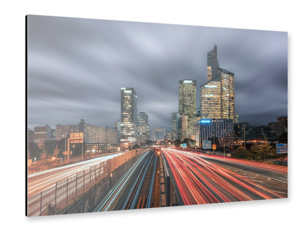 Alu-Dibond "Nacht in der Stadt" 30x20 cm artboxONE