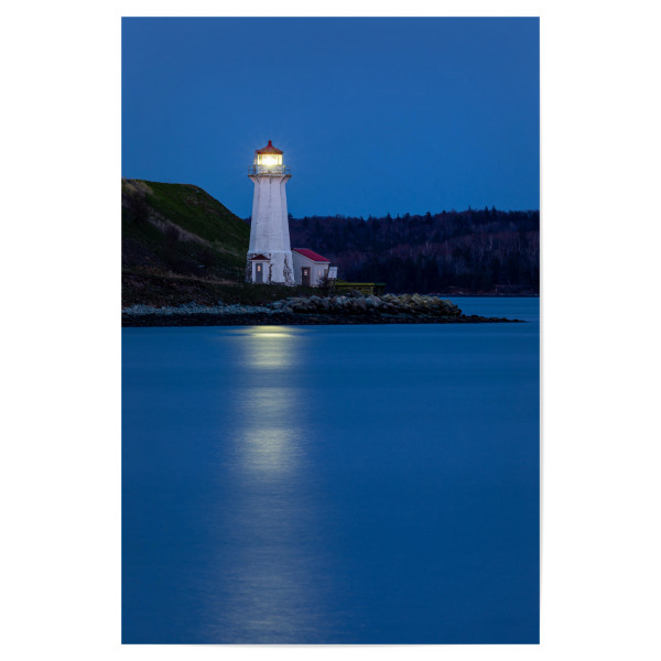 Poster 30x20 cm "Leuchtturm von Halifax" artboxONE - Architektur - Halifax,Kanada,Skyline,Hafen,Nacht,Nova scotia,Neufundland,Leuchtturm