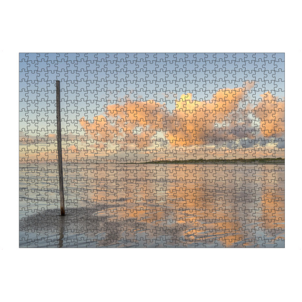 Puzzle Ravensburger "Abendstimmung am Nordseestrand" artboxONE - Natur,Reise,Reise / Strand und Meer