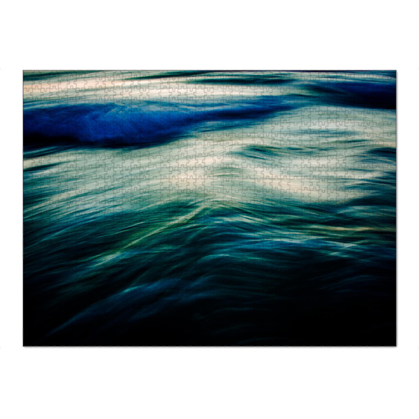 Puzzle Ravensburger "Dunkle Wellen Nah" artboxONE - Natur,Abstrakt,Reise / Strand und Meer