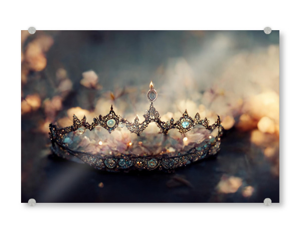 Acrylglasbild "Tiara mit Diamanten" artboxONE - Abstrakt,Fashion,Fiktion