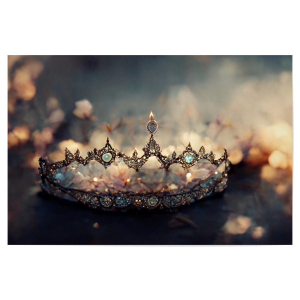 Poster 30x20 cm "Tiara mit Diamanten" artboxONE - Abstrakt,Fashion,Fiktion