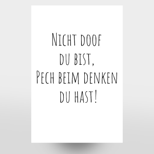 Nicht doof du bist Nicht doof du bist