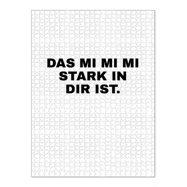 Puzzle Ravensburger "Das Mi Mi Mi stark in dir ist" artboxONE - Typografie,Menschen,Lustig