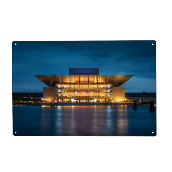 Holzbild "Königliche Oper Kopenhagen" artboxONE - Städte,Architektur,Städte / København