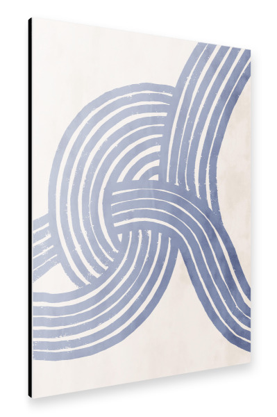 Alu-Dibond "Pati Cascino - Knot blue" 30x20 cm artboxONE