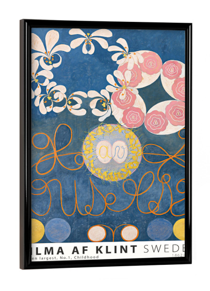 Poster mit schwarzem Rahmen "Hilma AF Klint - Ten largest Uno" artboxONE - Abstrakt,Geometrie