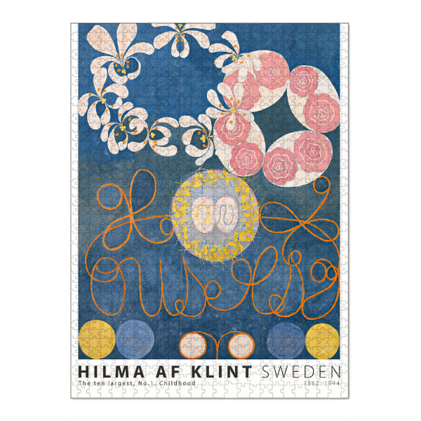 Puzzle Ravensburger "Hilma AF Klint - Ten largest Uno" artboxONE - Abstrakt,Geometrie