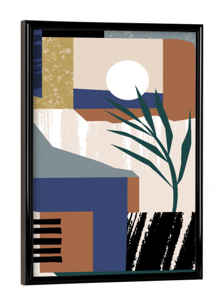 Poster mit schwarzem Rahmen "Pati Cascino - Sunset I I" artboxONE - Abstrakt,Geometrie