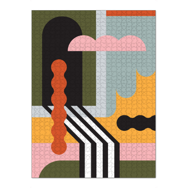 Puzzle Ravensburger "Pati Cascino - Better Place" artboxONE - Abstrakt,Geometrie - Abstrakt,Modern,Form,Geometrie,Formen,Skurril,Surreal