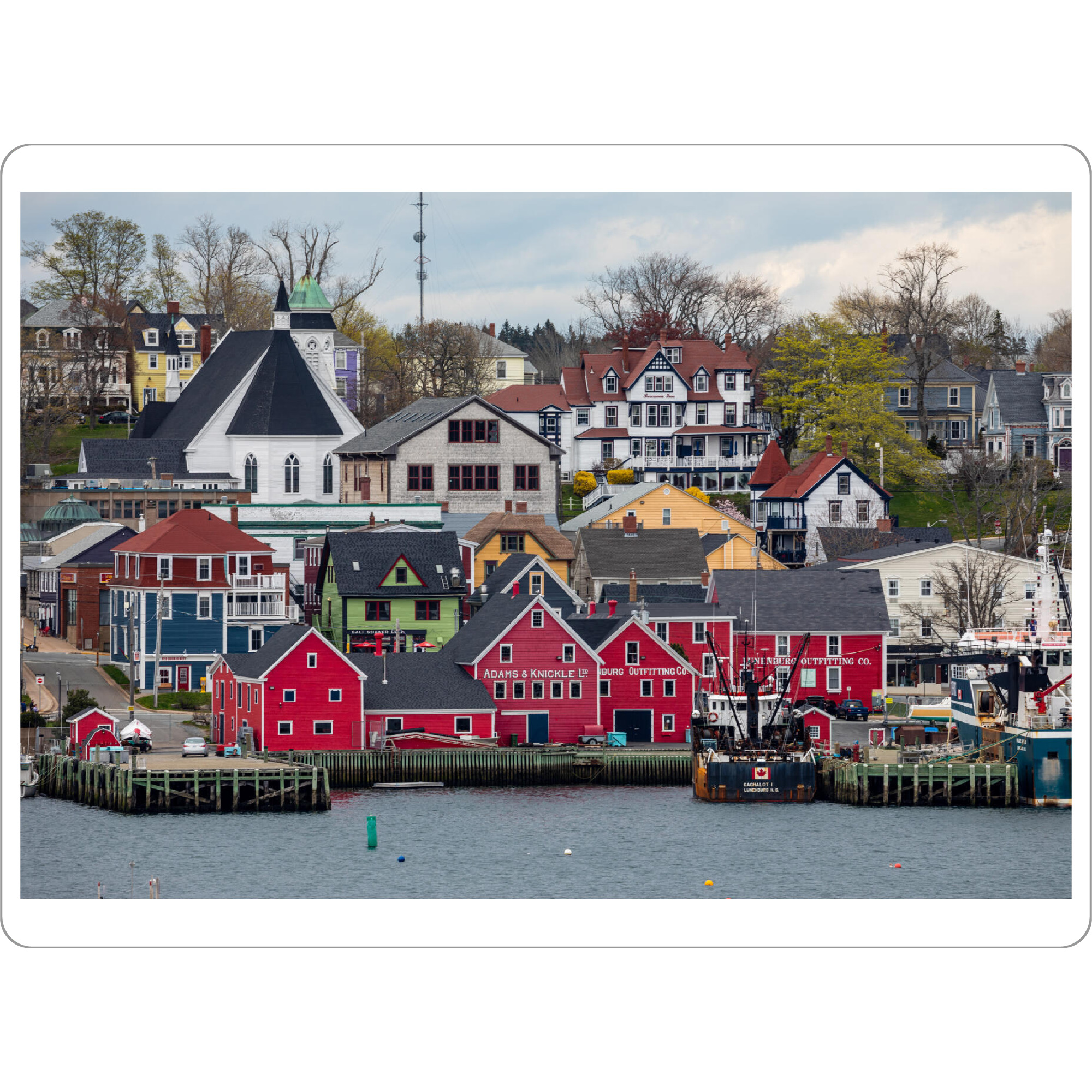 Tischset "Lunenburg in Nova Scotia" artboxONE - Architektur - Kanada,Lunenburg,Nova scotia,Neu schottland,Neufundland,Stadt,Dorf,Historisch