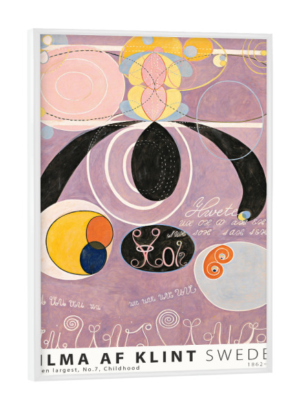 Poster mit weißem Rahmen "Hilma AF Klint-Ten largest Sette" artboxONE - Abstrakt,Geometrie