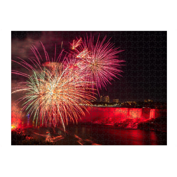 artboxONE Puzzle "Niagarafälle mit Feuerwerk" artboxONE - Natur,Reise,Städte / Weitere