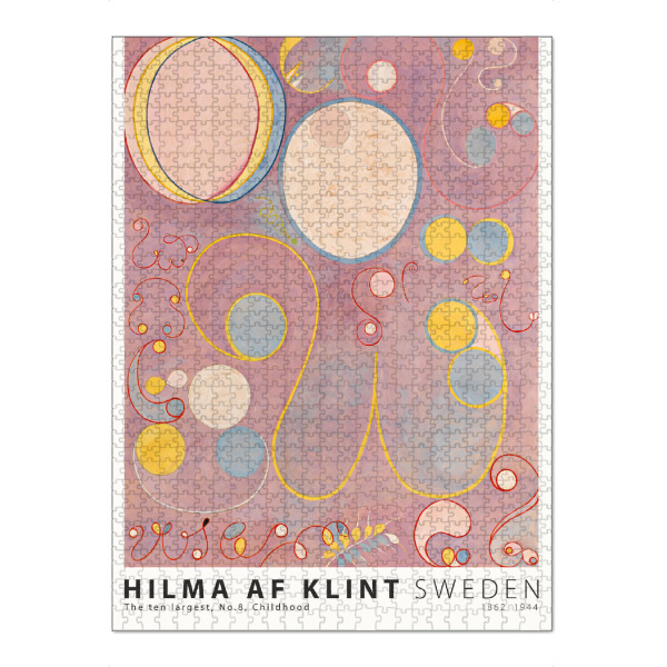 Puzzle Ravensburger "Hilma AF Klint - Ten largest Otto" artboxONE - Floral,Abstrakt