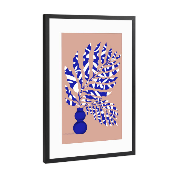 Poster mit Rahmen Schwarz (Metallic) "Pati Cascino - Foliage" artboxONE - Natur,Floral