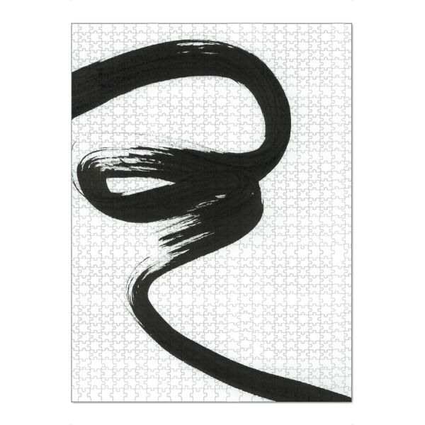 Puzzle Ravensburger "Dalprem Kaur - One present Moment" artboxONE - Abstrakt - Abstrakt,Modern,Minimalismus,Strich,Linie,Pinsel,Scandi