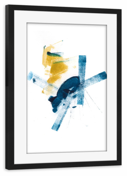 Poster mit Rahmen schwarz "Dalprem Kaur - An eternal Moment" artboxONE - Abstrakt - Abstrakt,Modern,Minimalismus,Strich,Linie,Pinsel,Scandi