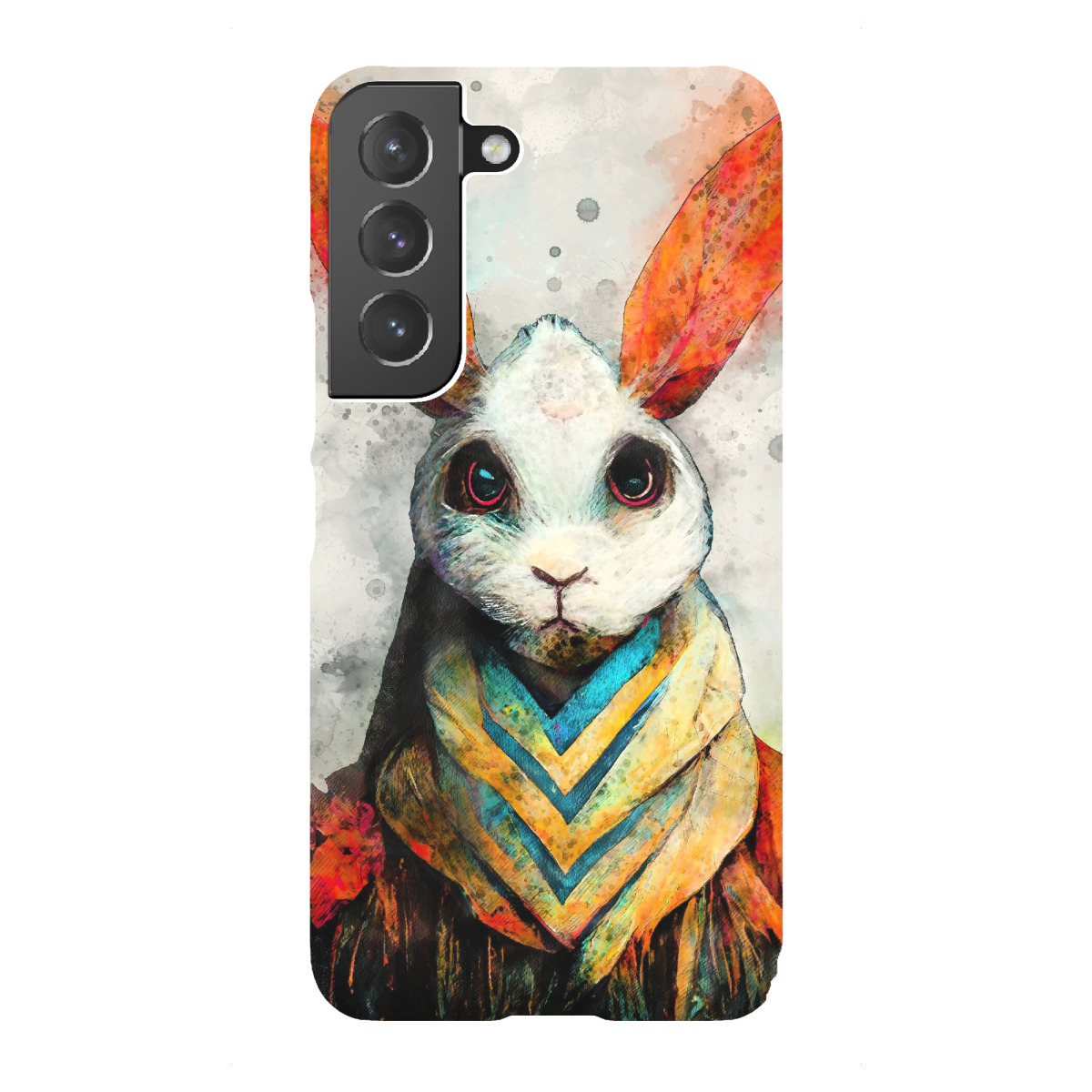 Samsung Galaxy "Aquarell des weißen Kaninchens" Premium-Case Handyhülle artboxONE