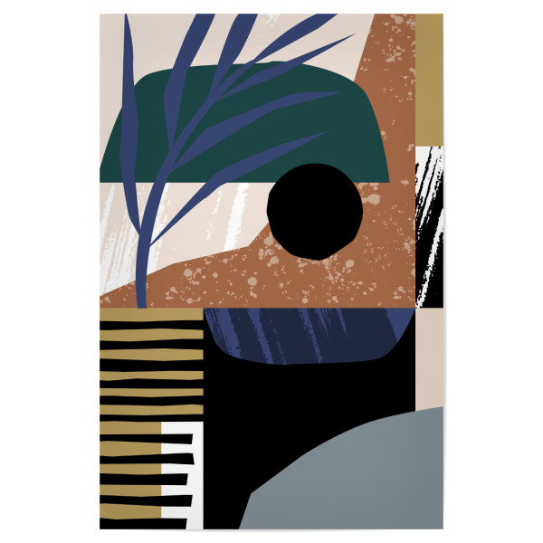 Poster "Pati Cascino - Sunset I" artboxONE - Abstrakt,Geometrie - Abstrakt,Modern,Scandi,Minimalismus,Form,Geometrie,Geometrisch,Intage,Retro