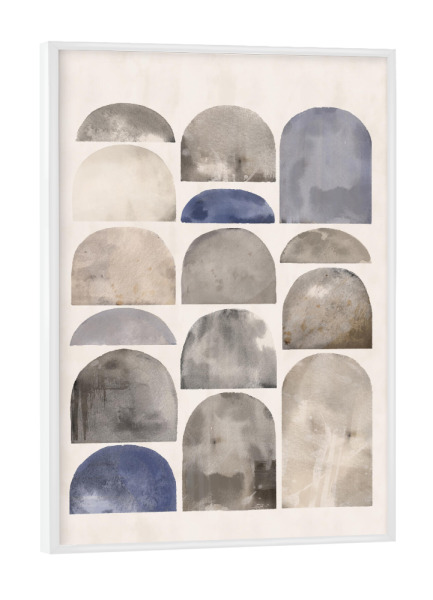 Poster mit weißem Rahmen "Pati Cascino - Arches" artboxONE - Abstrakt,Geometrie - Abstrakt,Modern,Bögen,Form,Geometrie,Marmor,Minimalismus