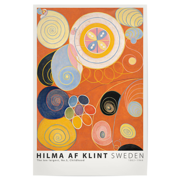 Poster "Hilma AF Klint - Ten largest Tre" artboxONE - Abstrakt,Geometrie