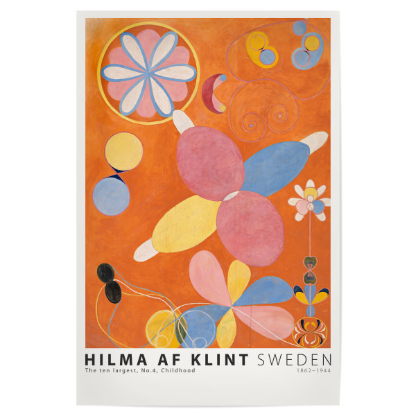 Poster 30x20 cm "Hilma AF Klint-Ten largest Quattro" artboxONE - Abstrakt,Geometrie