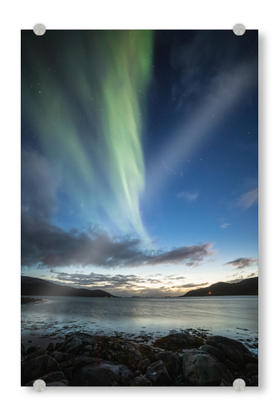 Acrylglasbild "Aurora Coast Norway" artboxONE - Natur