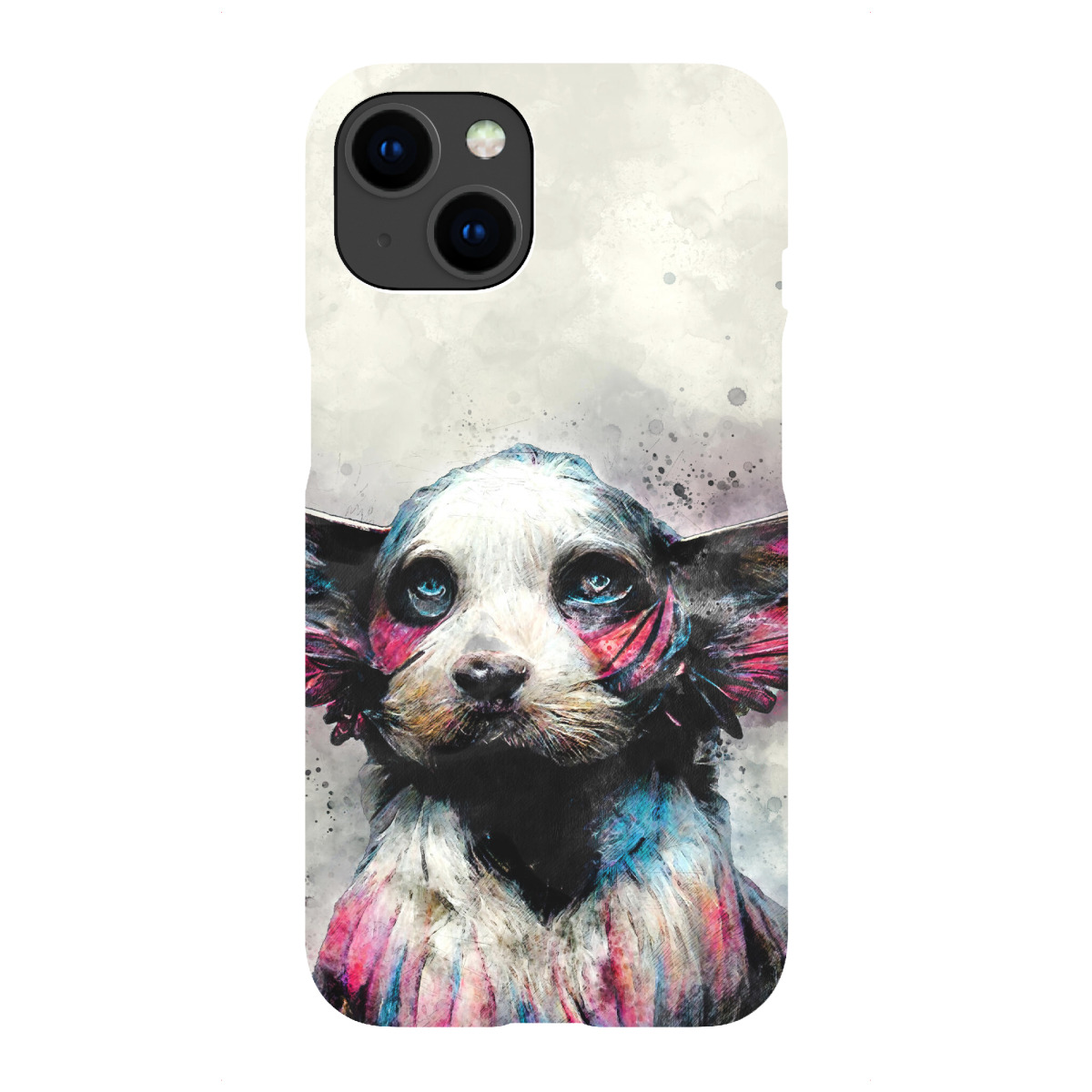 "Hund Aquarellkunst"für iPhone - Premium-Case Handyhülle artboxONE