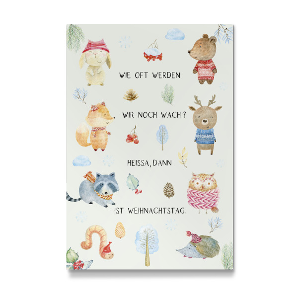 Galerie-Print "Heissa, Weihnachtstag!" 30x20 cm artboxONE