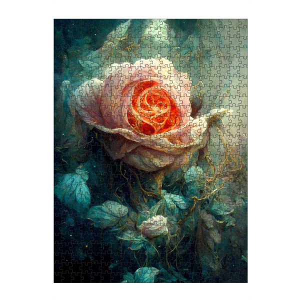 Puzzle Ravensburger "Fantasie einer Rose" artboxONE - Natur,Floral,Abstrakt