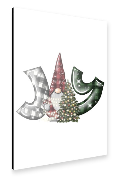 Alu-Dibond "Weihnachtsmann Joy" 30x20 cm artboxONE