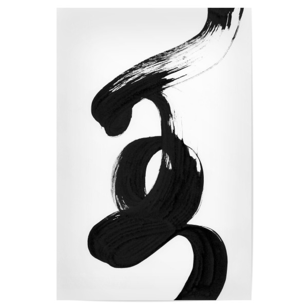 Poster 30x20 cm "Dalprem Kaur - Present Moment" artboxONE - Abstrakt - Abstrakt,Modern,Minimalismus,Strich,Linie,Pinsel,Scandi