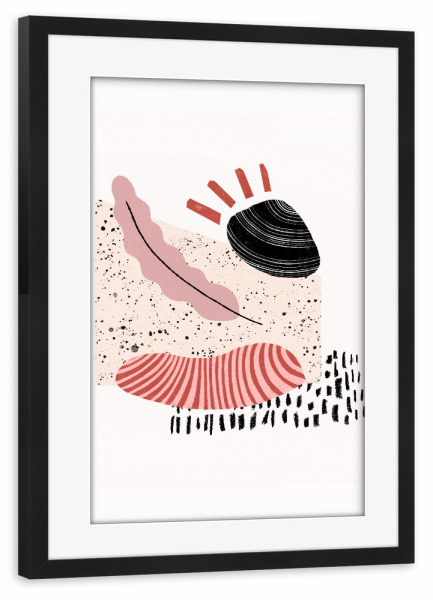 Poster mit Rahmen schwarz "Pati Cascino - Findings I" artboxONE - Natur,Abstrakt,Unterwasser