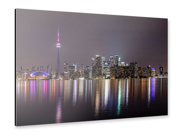 Alu-Dibond "Toronto in der Nacht" 30x20 cm artboxONE