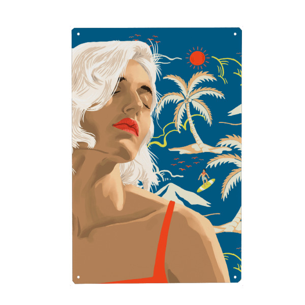 Holzbild "Bis zum nächsten Sommer" artboxONE - Menschen