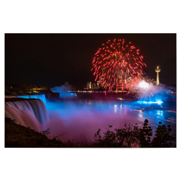Poster "Feuerwerk an den Niagarafällen" artboxONE - Städte,Reise,Festivals