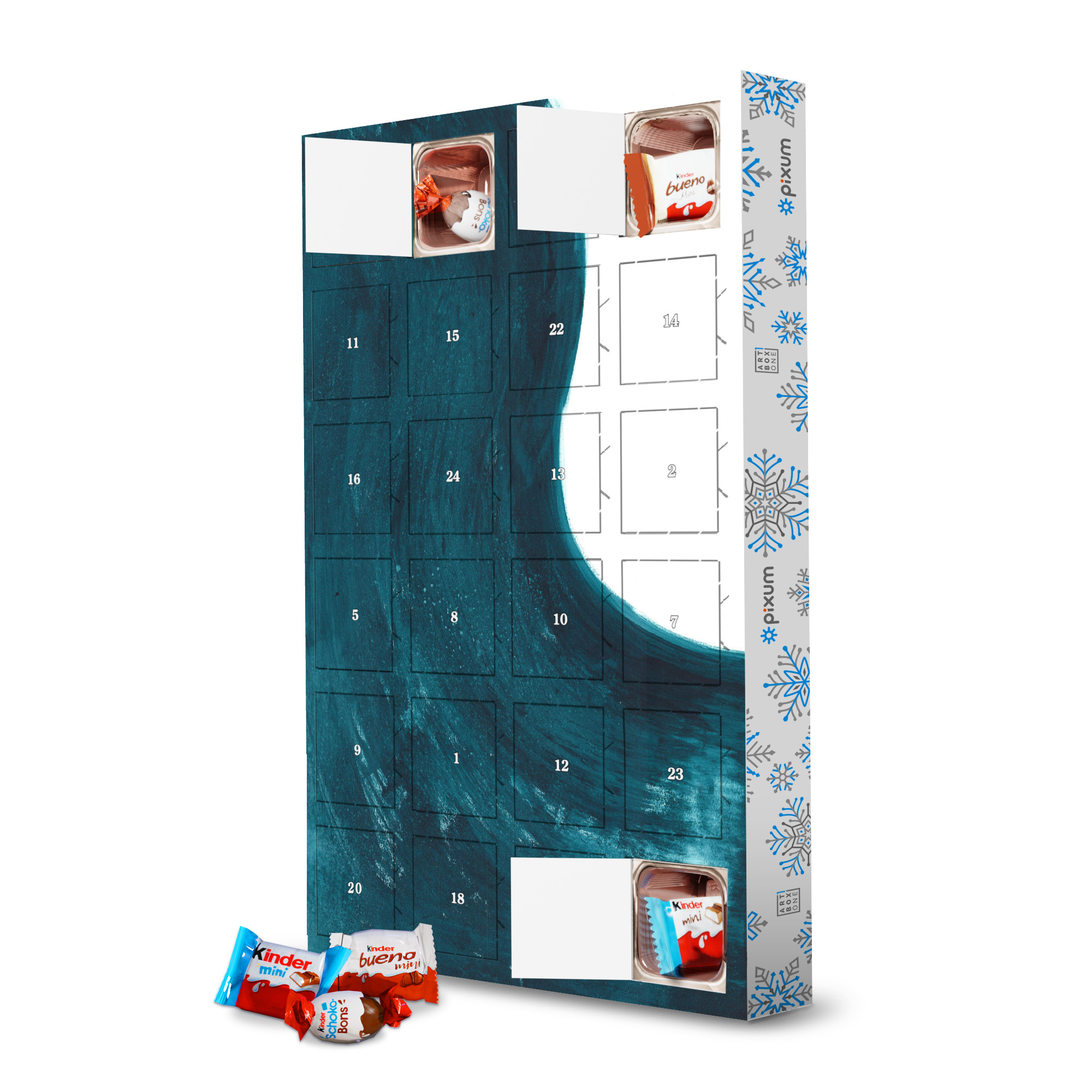 Adventskalender mit Produkten von Kinder Dalprem Kaur - Magic Inside artboxONE Adventskalender Abstrakt