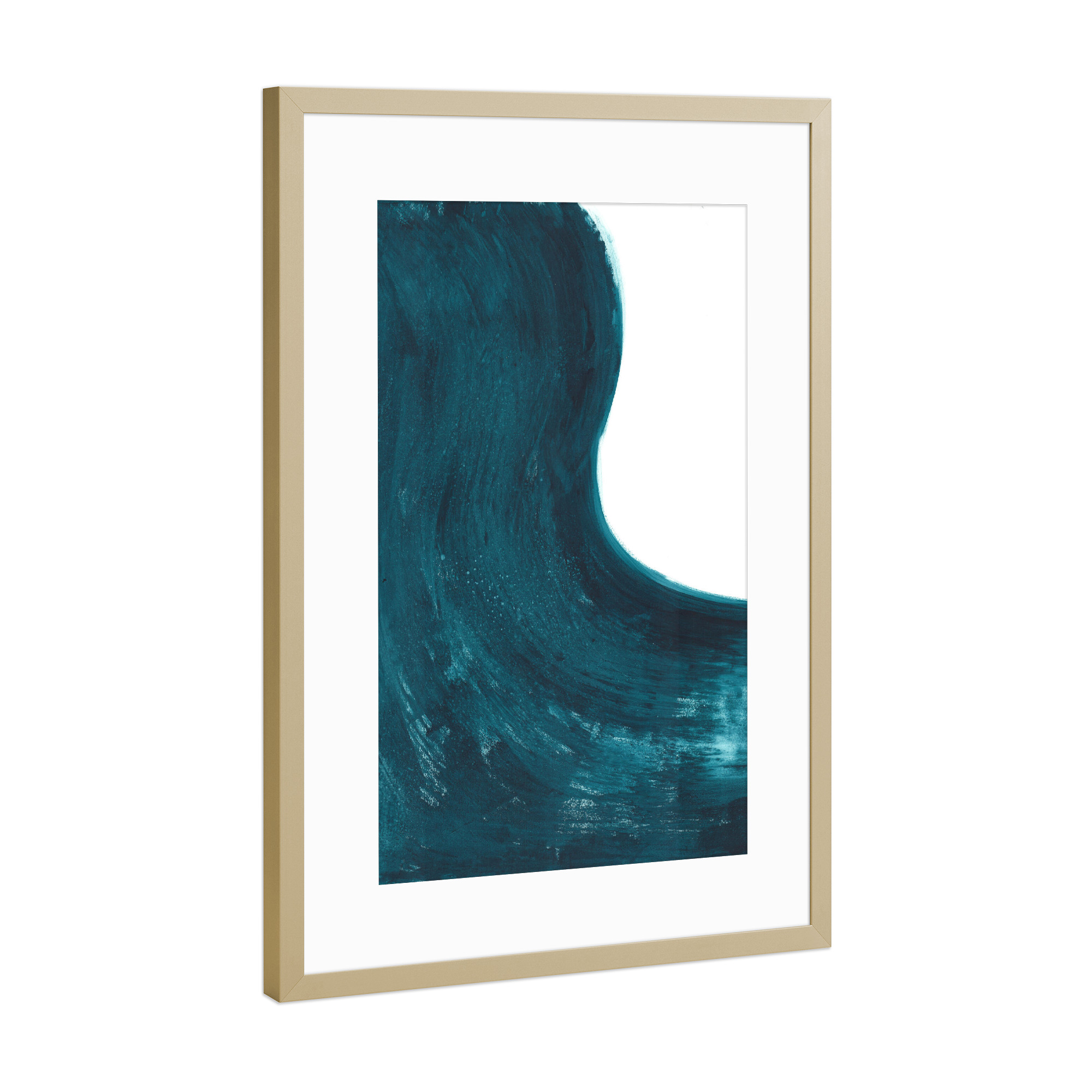 Poster mit Rahmen Gold "Dalprem Kaur - Magic Inside" artboxONE - Abstrakt,Unterwasser