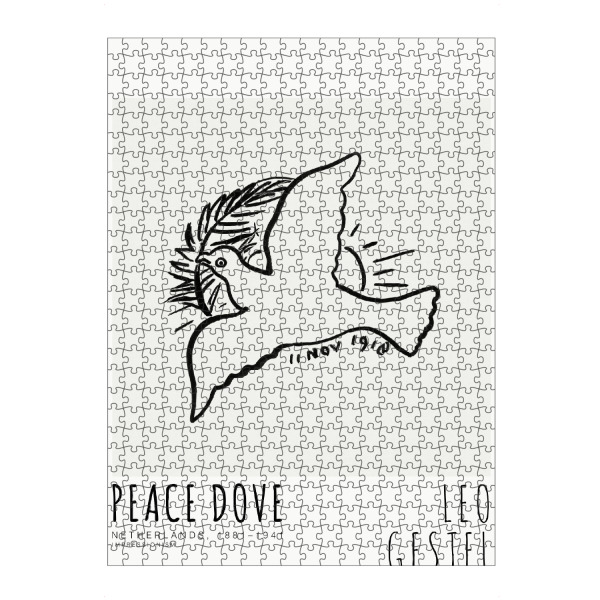 artboxONE Puzzle "Leo Gestel - Friedenstaube" artboxONE - Typografie,Tiere