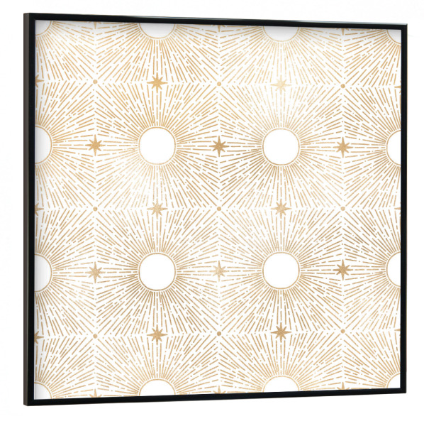 Poster mit schwarzem Rahmen 30x30 cm "Sonnenstrahlen" artboxONE - Abstrakt