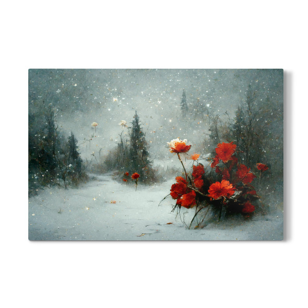 Galerie-Print "Fallende Blumen und Schnee" 30x20 cm artboxONE