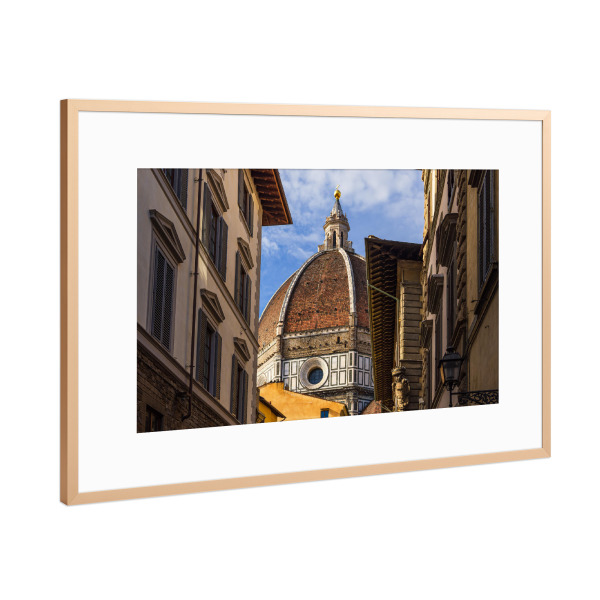 Poster mit Rahmen Kupfer "Häuser und Dom" artboxONE - Reise,Architektur,Reise / Länder,Städte / Weitere