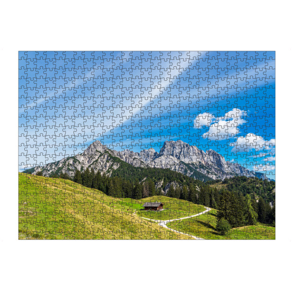 Puzzle Ravensburger "Berge, Weg, Alm" artboxONE - Natur,Reise