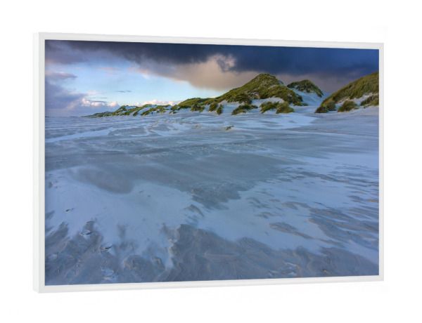 Poster mit weißem Rahmen "Sand, Strand, Düne" artboxONE - Natur,Reise,Reise / Strand und Meer