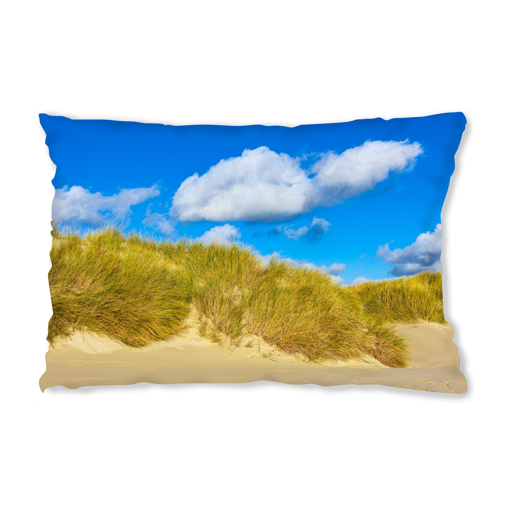 Design-Kissen "Wolken, Dünengras, Sand" artboxONE - Natur,Reise,Reise / Strand und Meer